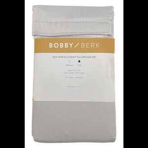 Bobby Berk 2-pack Set 400TC 100% Cotton Pillowcases Grey